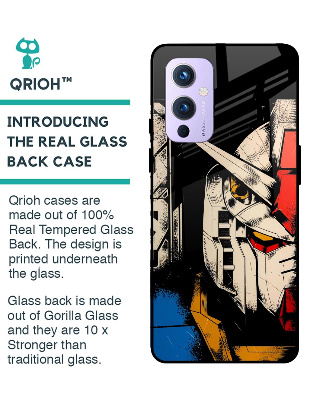 Shop Transformer Art Premium Glass Case for OnePlus 9 (Shock Proof,Scratch Resistant)-Back