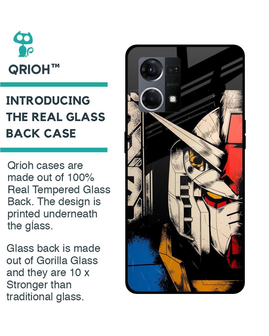 Shop Transformer Art Premium Glass Case for Oppo F21s Pro (Shock Proof,Scratch Resistant)-Back
