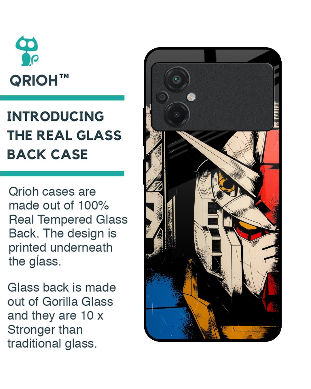 Shop Transformer Art Premium Glass Case for Poco M5 (Shock Proof,Scratch Resistant)-Back
