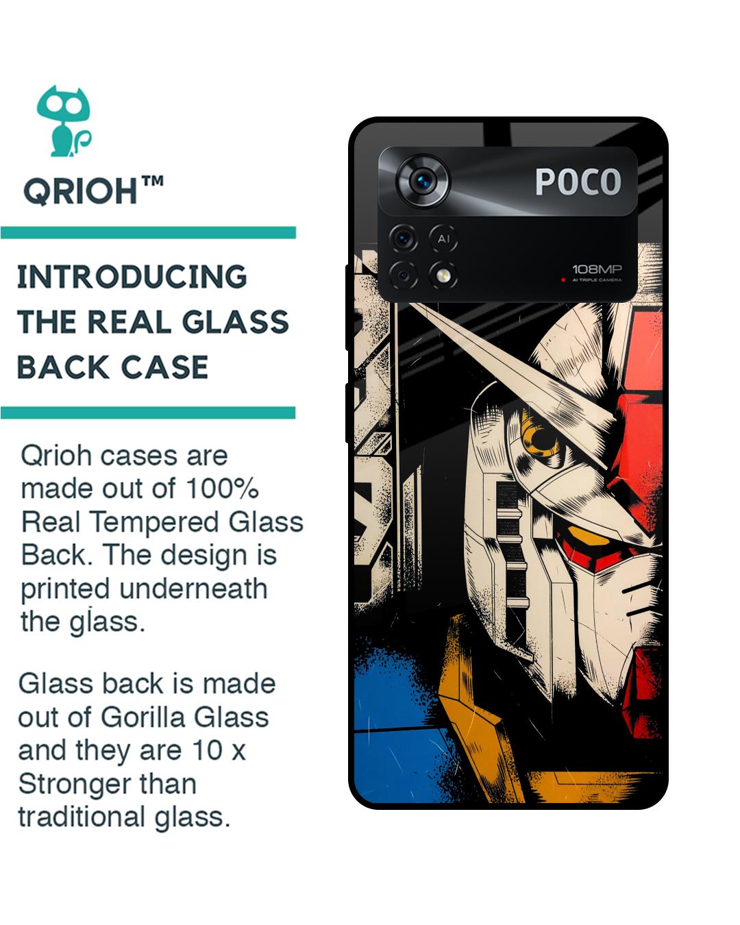 Shop Transformer Art Premium Glass Case for Poco X4 Pro 5G(Shock Proof, Scratch Resistant)-Back