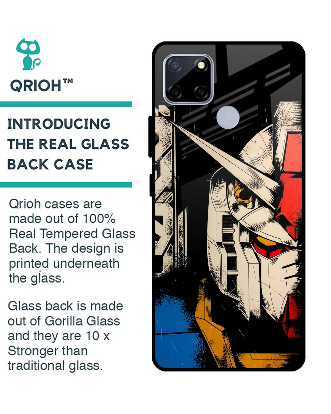 Shop Transformer Art Premium Glass Case for Realme C12 (Shock Proof, Scratch Resistant)-Back