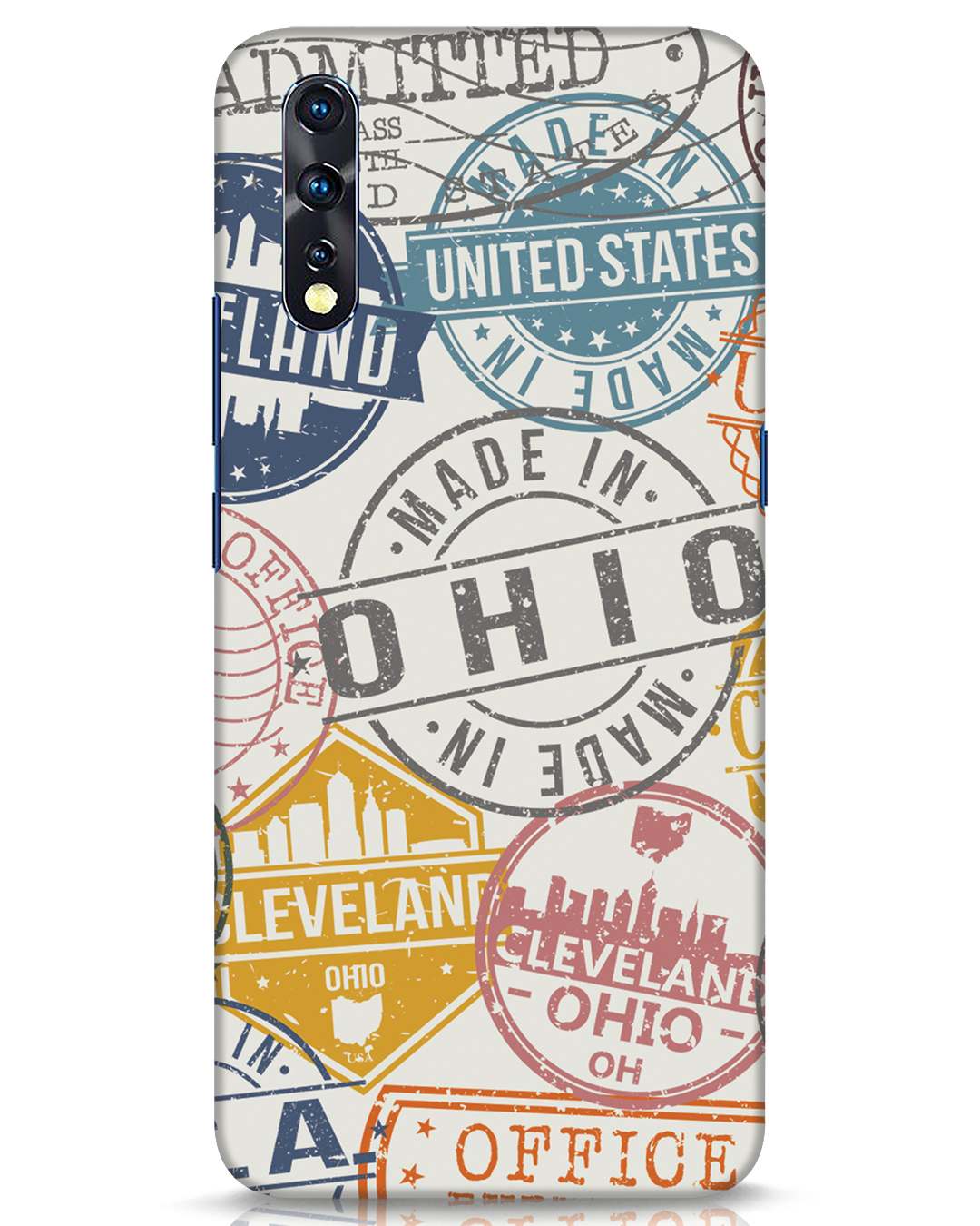 Buy Travel Stamps Vivo Z1x Mobile Cover for Unisex Online at Bewakoof