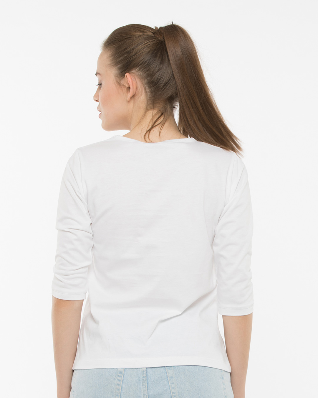 Shop Travel To Live Round Neck 3/4th Sleeve T-Shirt-Back