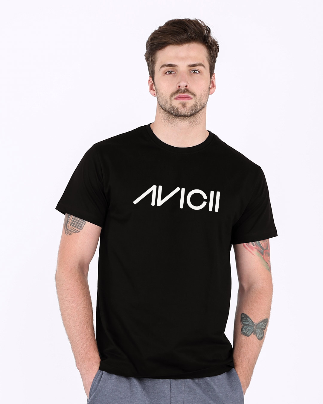 Shop Tribute To Avc Glow In Dark Half Sleeve T-Shirt -Back