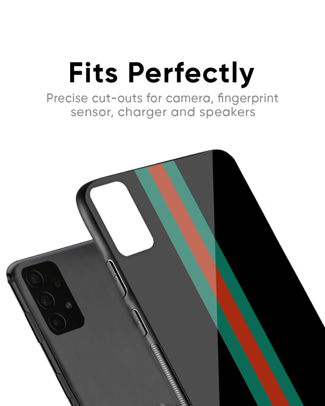 Shop Tricolor Palette Premium Glass Case for Google Pixel 6a (Shock Proof, Scratch Resistant)-Back