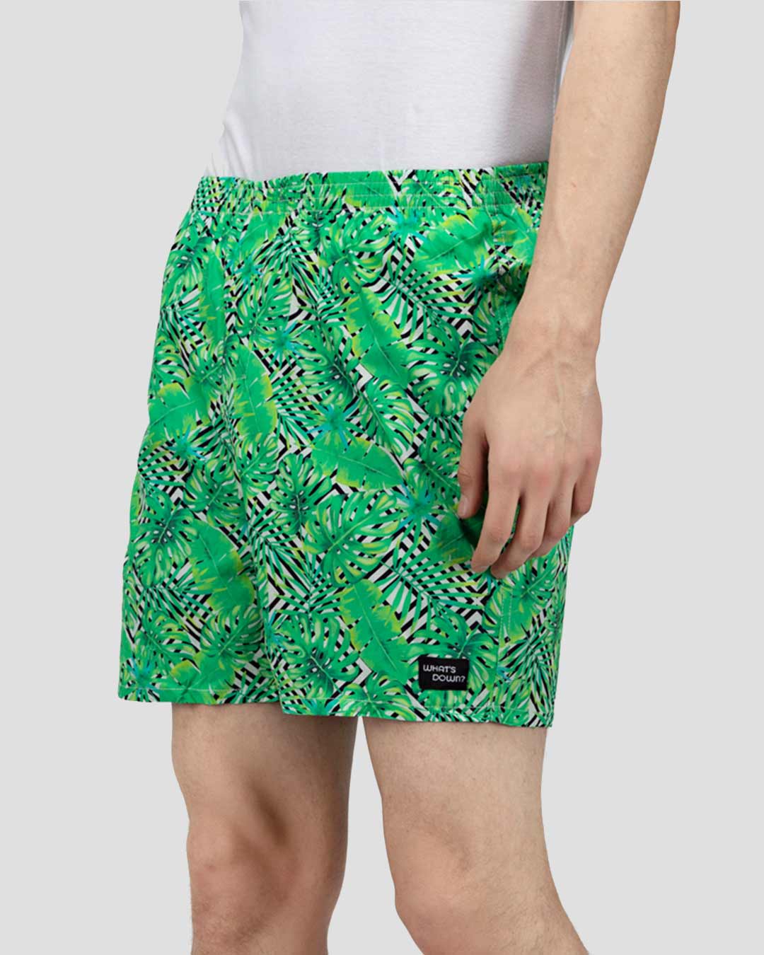 Shop | Tropical Scenery Boxer Shorts | Green Forest Boxers-Back