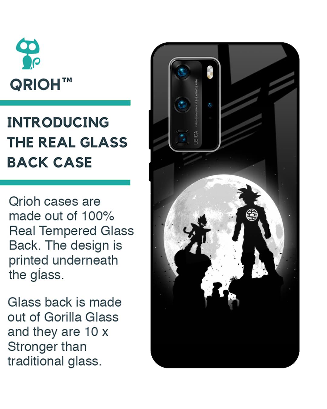 Shop True Saiyans forPremium Glass Case for Huawei P40 Pro (Shock Proof, Scratch Resistant)-Back