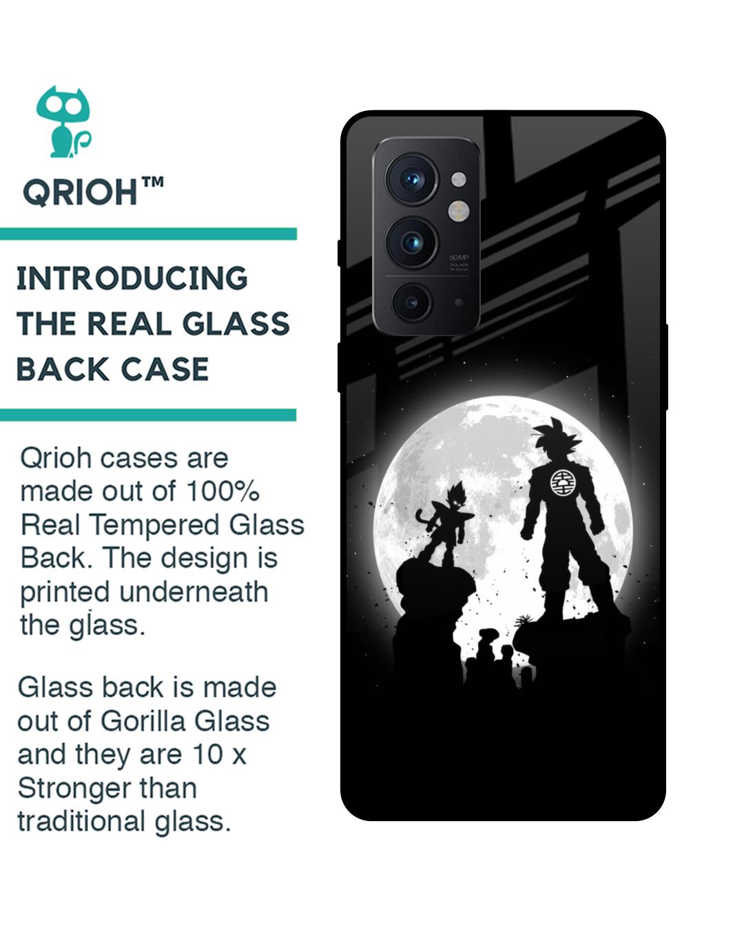 Shop True Saiyans Premium Glass Case for OnePlus 9RT 5G (Shock Proof,Scratch Resistant)-Back