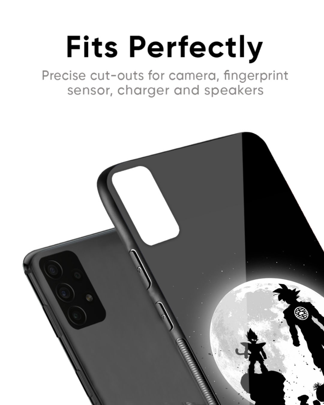 Shop True Saiyans Premium Glass Case for Oppo Reno8T 5G (Shock Proof, Scratch Resistant)-Back