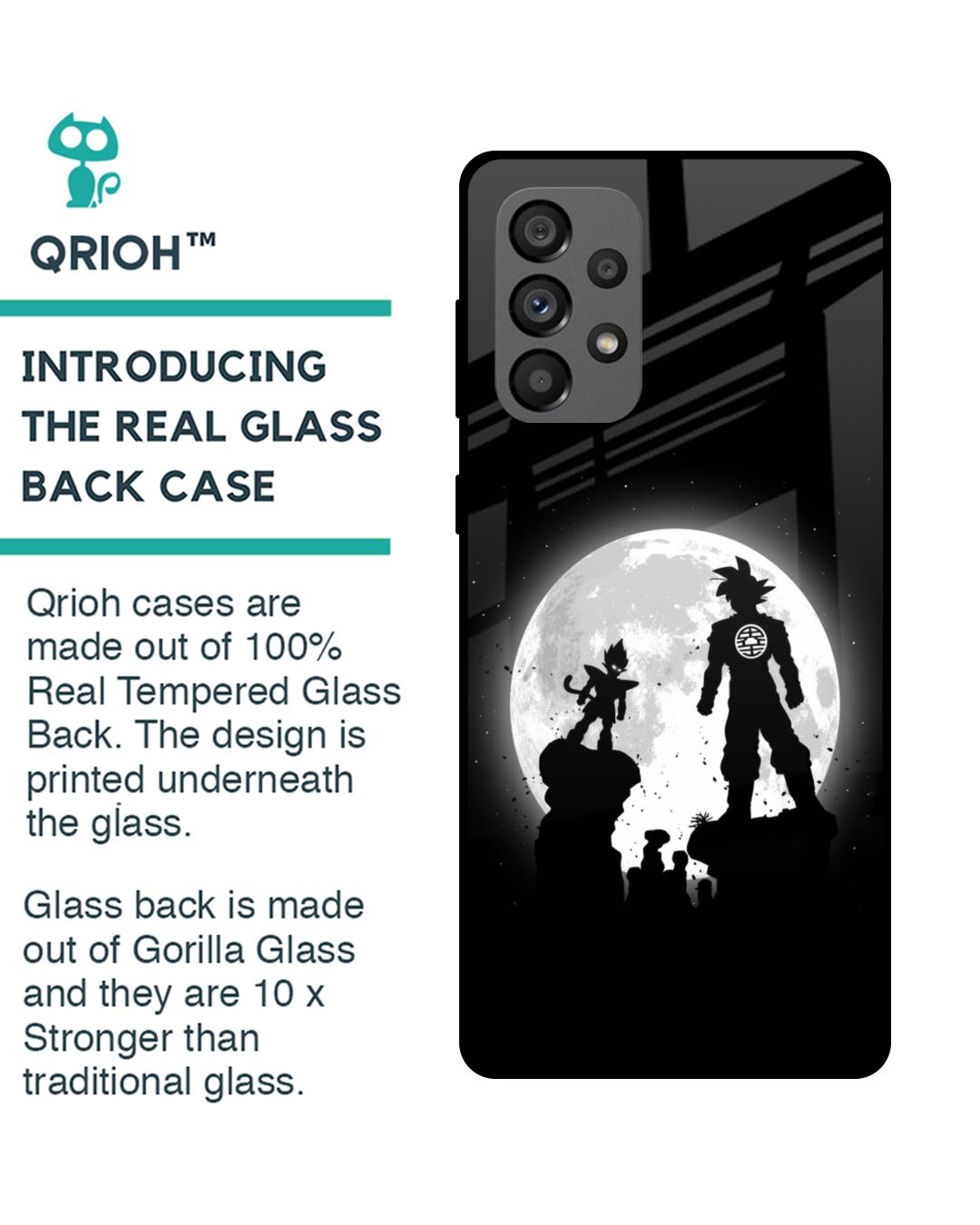 Shop True Saiyans Premium Glass Case for Samsung Galaxy A73 5G (Shock Proof,Scratch Resistant)-Back