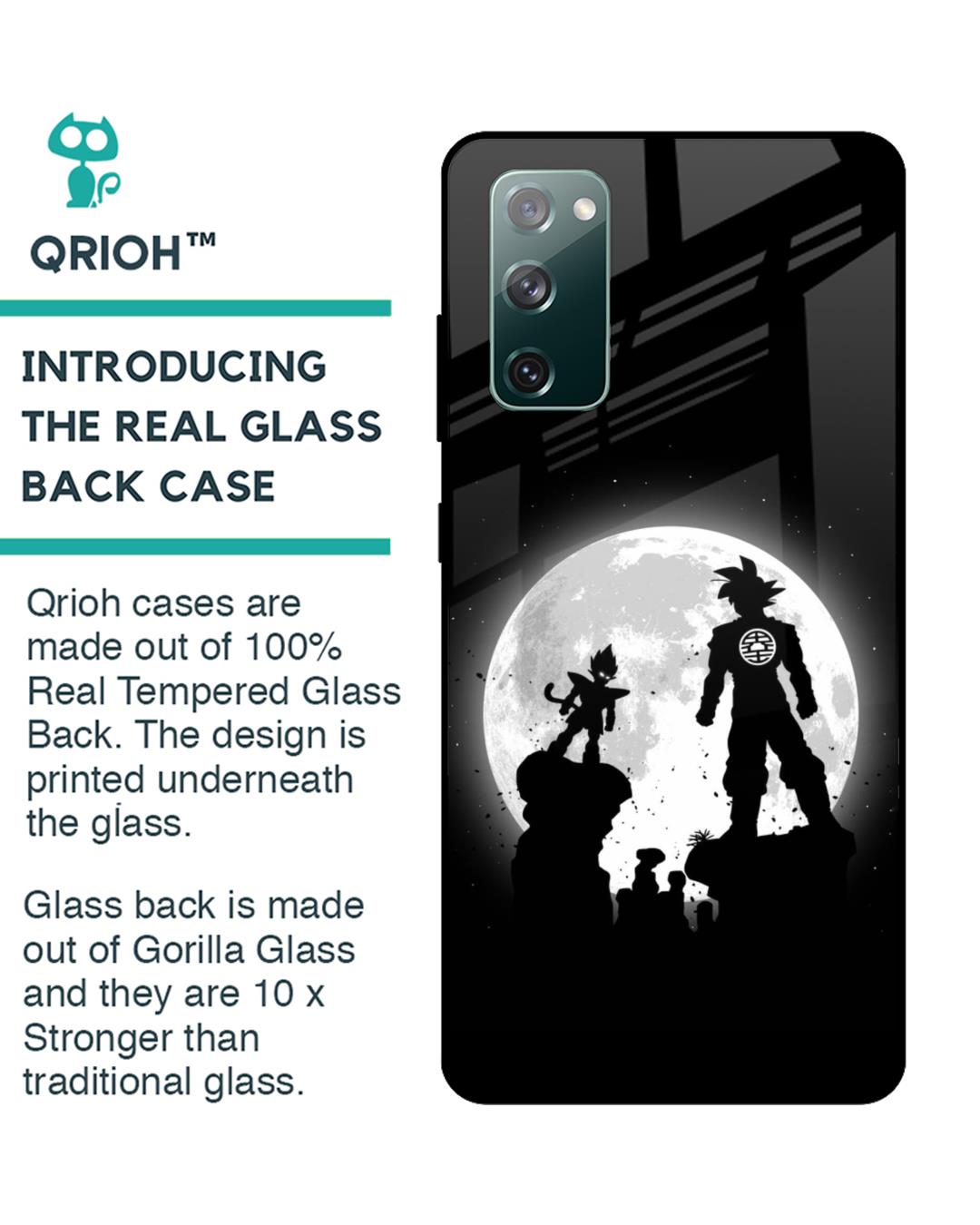 Shop True Saiyans Premium Glass Case for Samsung Galaxy S20 FE (Shock Proof,Scratch Resistant)-Back