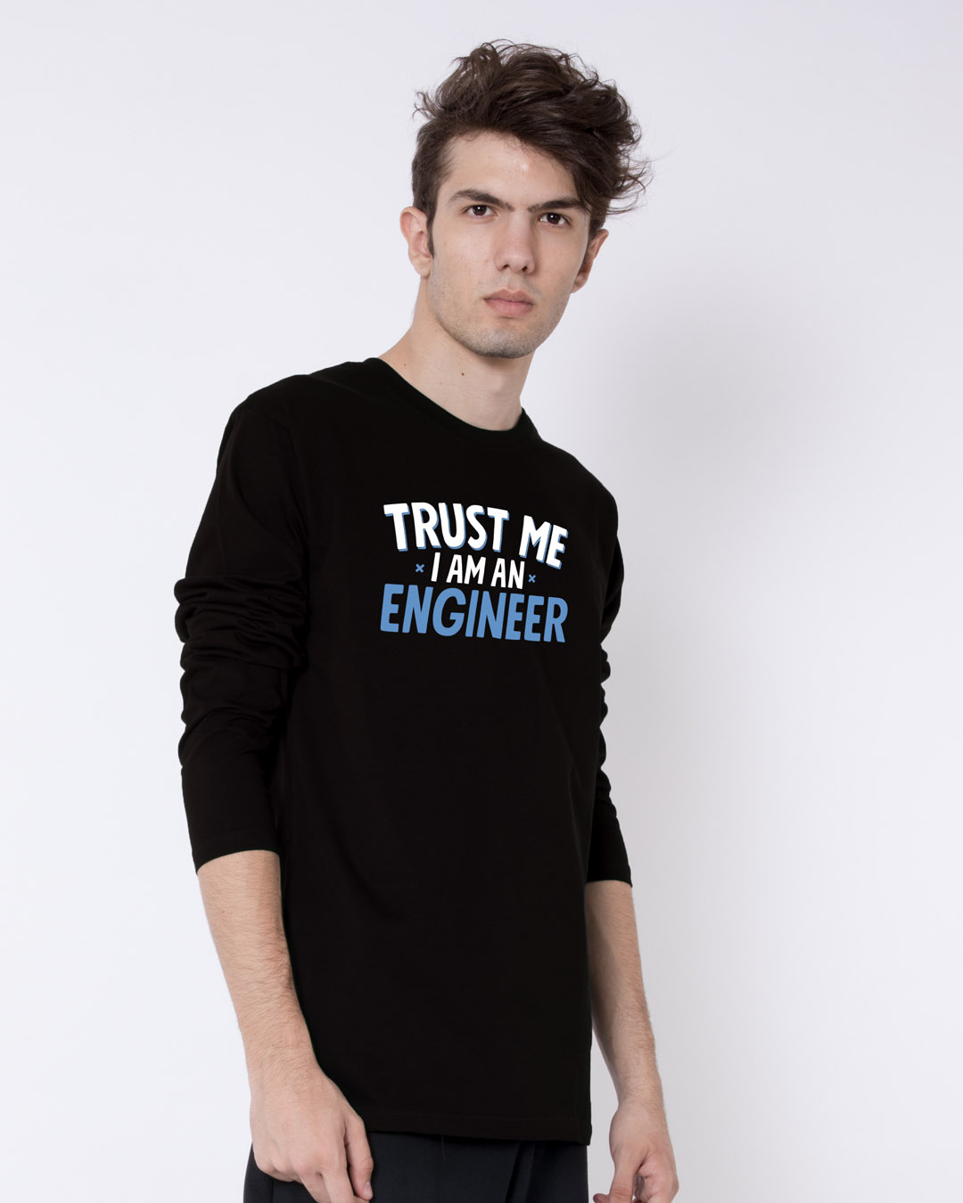 Shop Trust An Engineer Full Sleeve T-Shirt-Back