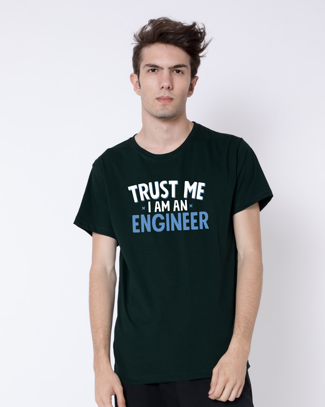 Shop Trust An Engineer Half Sleeve T-Shirt-Back