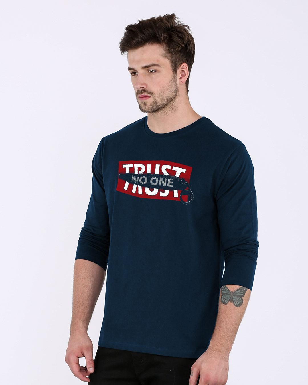 Shop Trust Chain Full Sleeve T-Shirt-Back