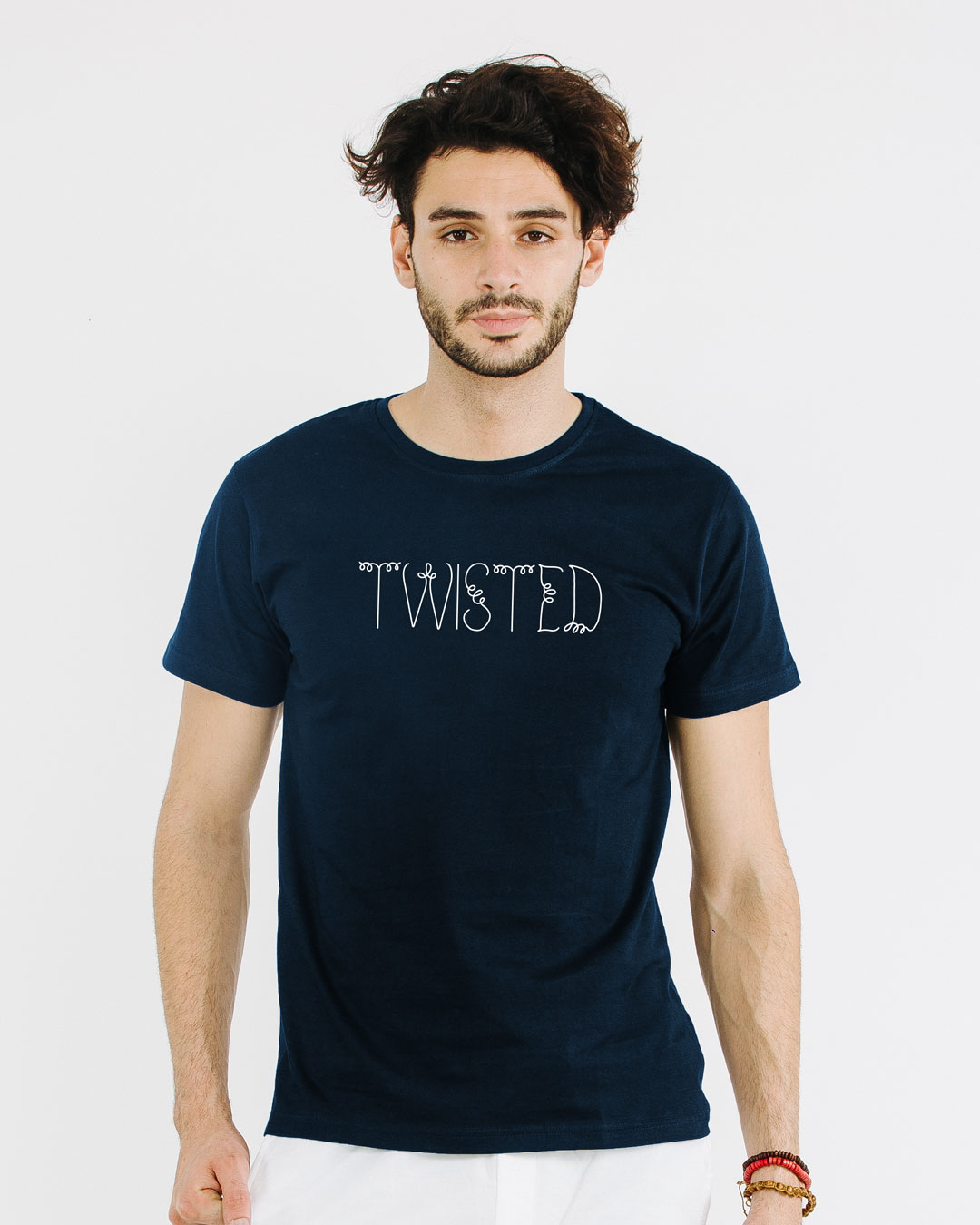 Shop Twisted Half Sleeve T-Shirt-Back