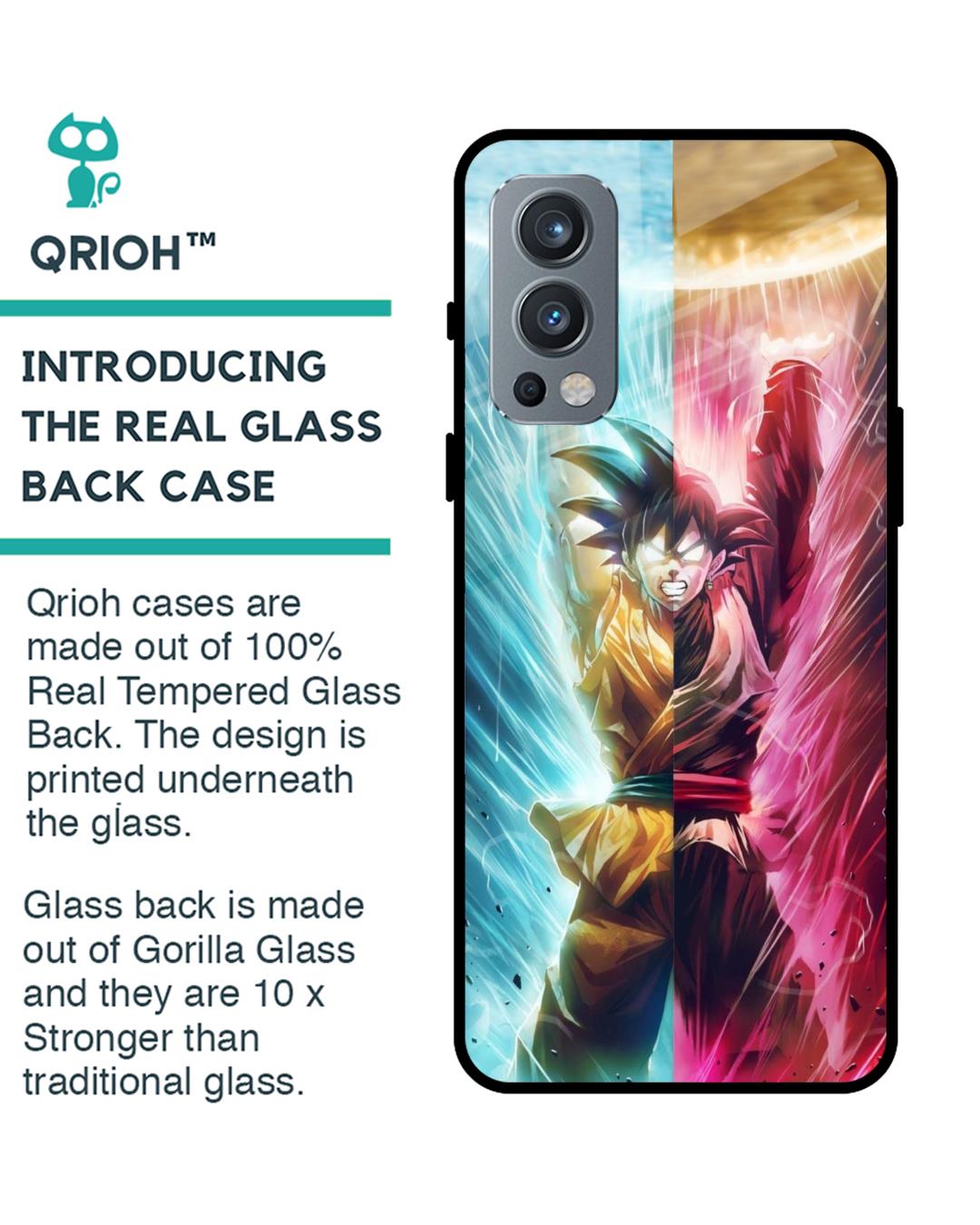 Shop Ultimate Fusion Premium Glass Case for OnePlus Nord 2 5G (Shock Proof,Scratch Resistant)-Back