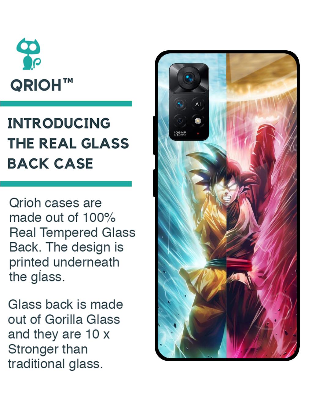 Shop Ultimate Fusion Premium Glass Case for Redmi Note 11 Pro (Shock Proof,Scratch Resistant)-Back