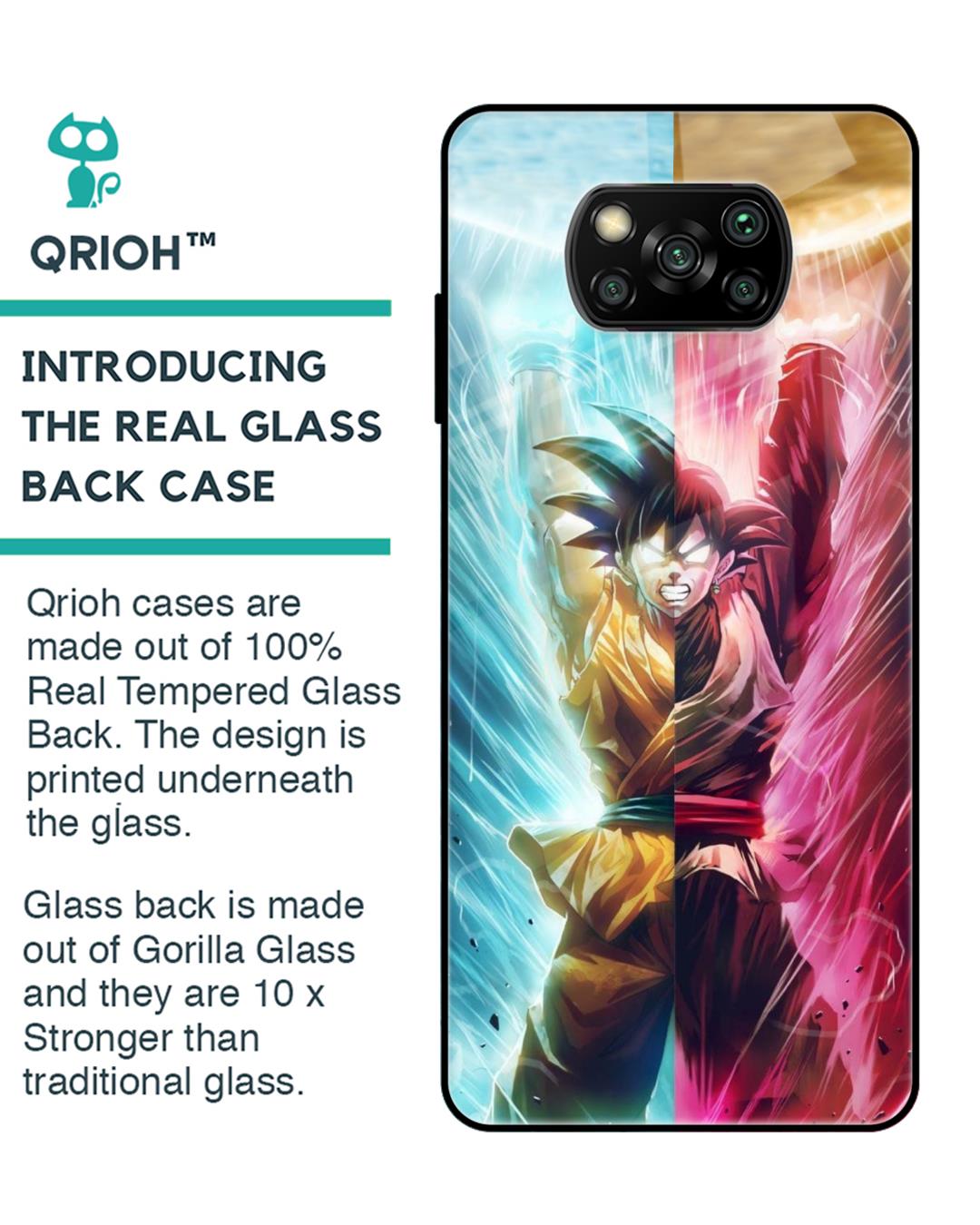 Shop Ultimate Fusion Premium Glass Case for Xiaomi Poco x3 (Shock Proof, Scratch Resistant)-Back