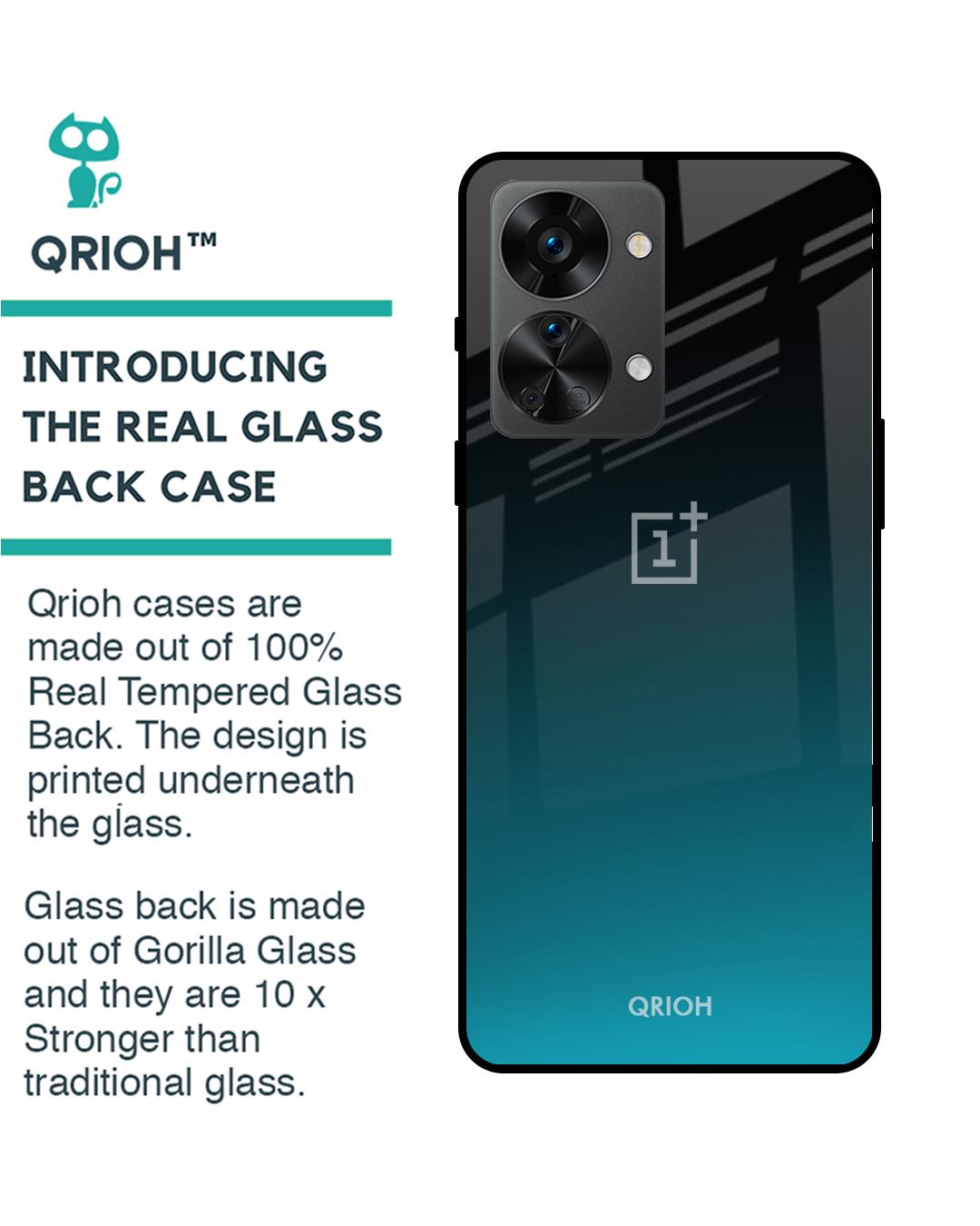 Shop Ultramarine Printed Premium Glass Cover for OnePlus Nord 2T 5G (Shockproof, Light Weight)-Back