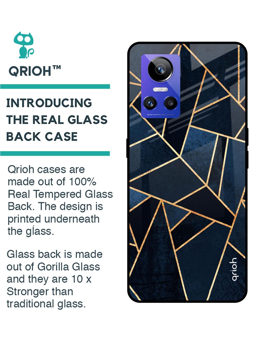 Shop Ultramarine Printed Premium Glass Cover for Realme GT Neo 3 (Shockproof, Light Weight)-Back