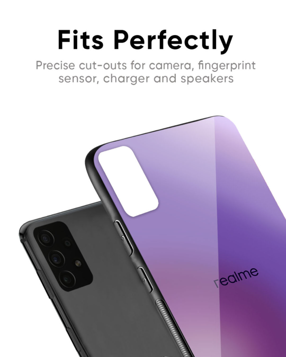 Shop Ultraviolet Gradient Premium Glass Case for Realme 11 Pro Plus 5G (Shock Proof, Scratch Resistant)-Back