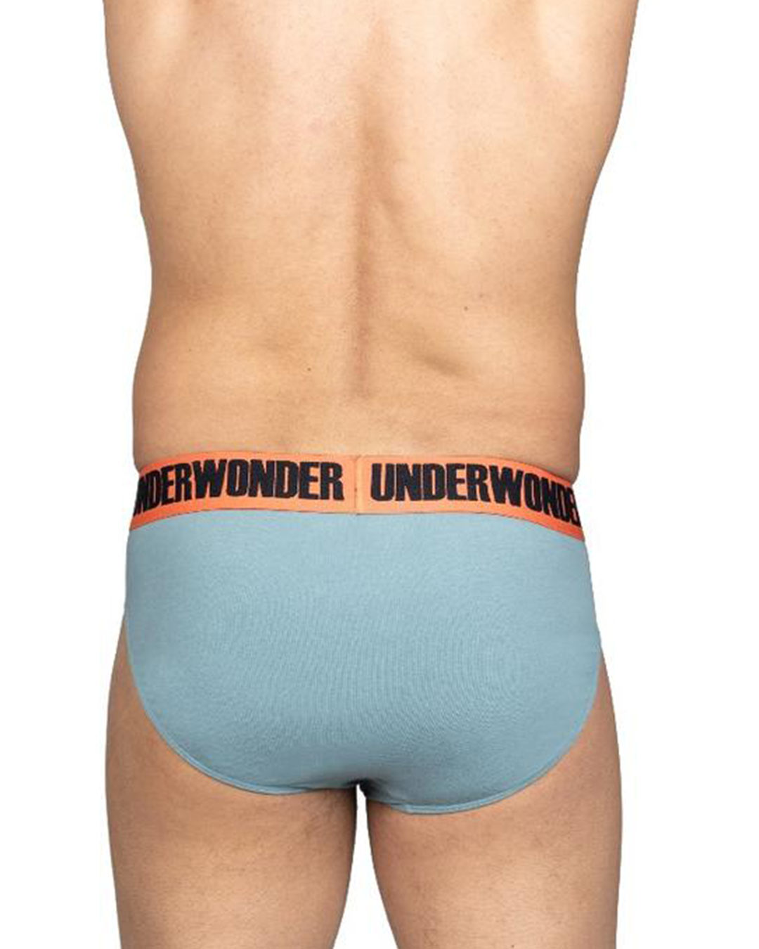 Shop Men's Light Blue Brief with Coral Band-Back