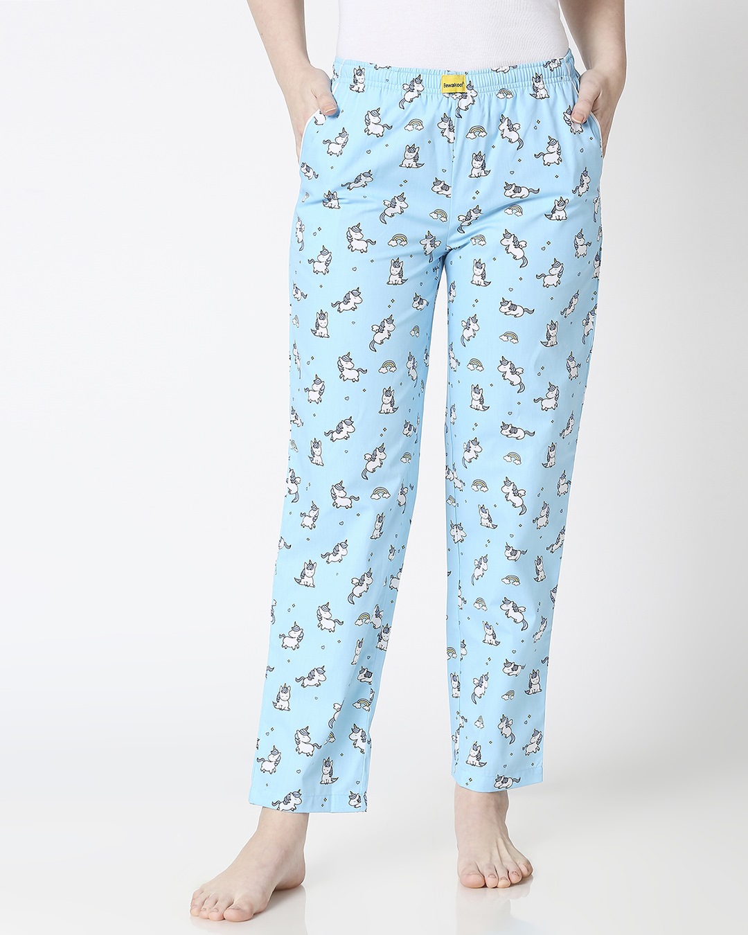Shop Unicorns All Over Printed Pyjamas-Back