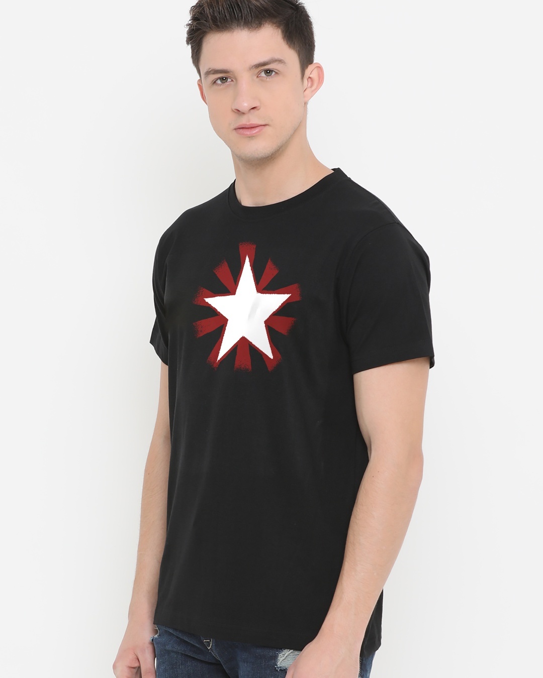 Shop Unisex Black America Chavez Logo Graphic Printed T-shirt-Back
