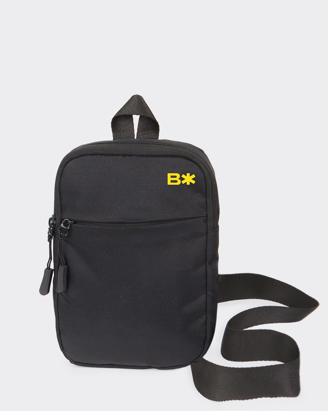 Shop Unisex Black B Star Sling Bag-Back