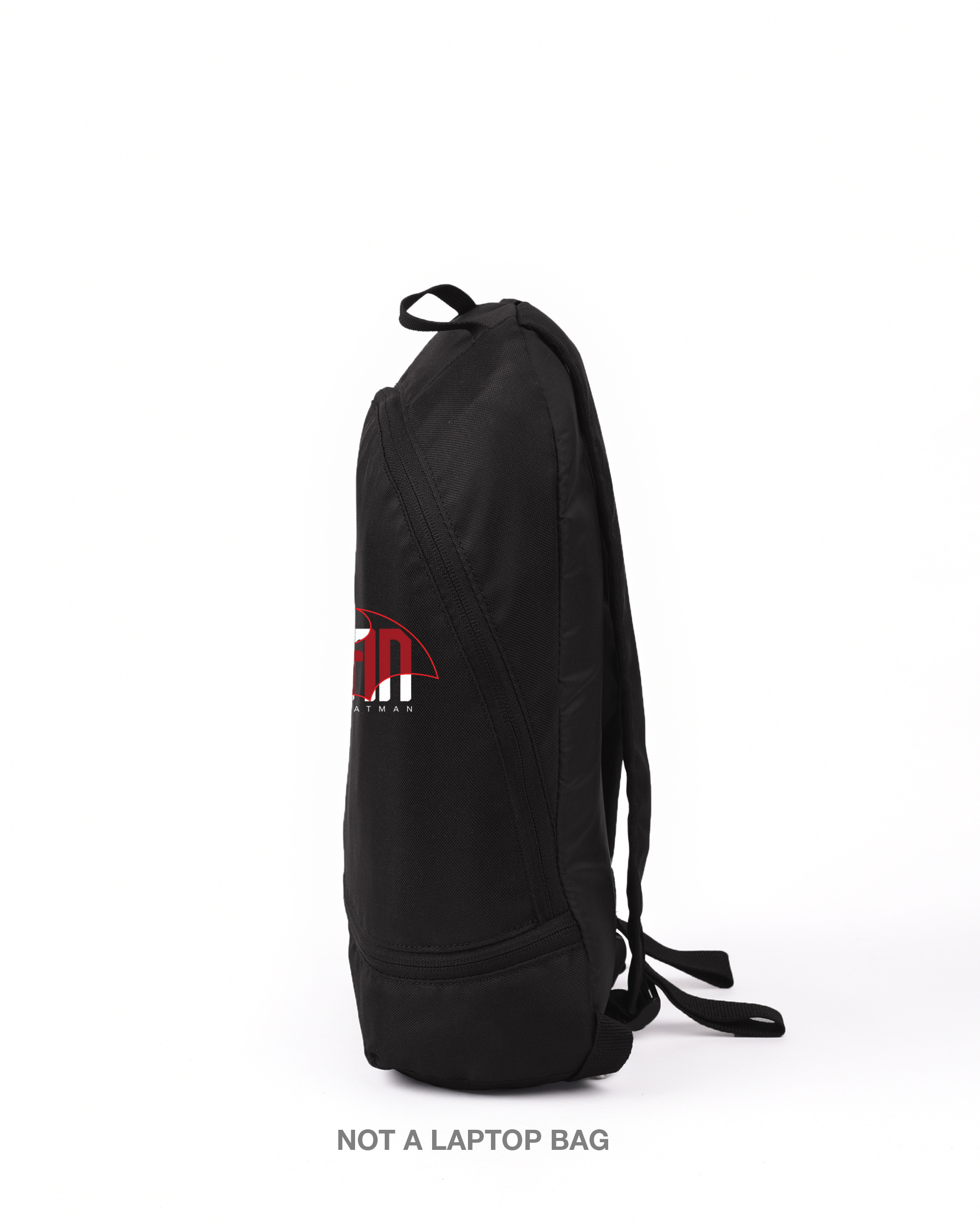 Shop Unisex Black Batman Red Printed Small Backpack-Back