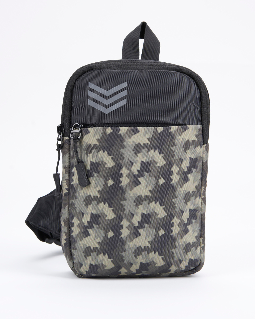 Shop Unisex Black & Green Commando Camouflage Sling Bag-Back