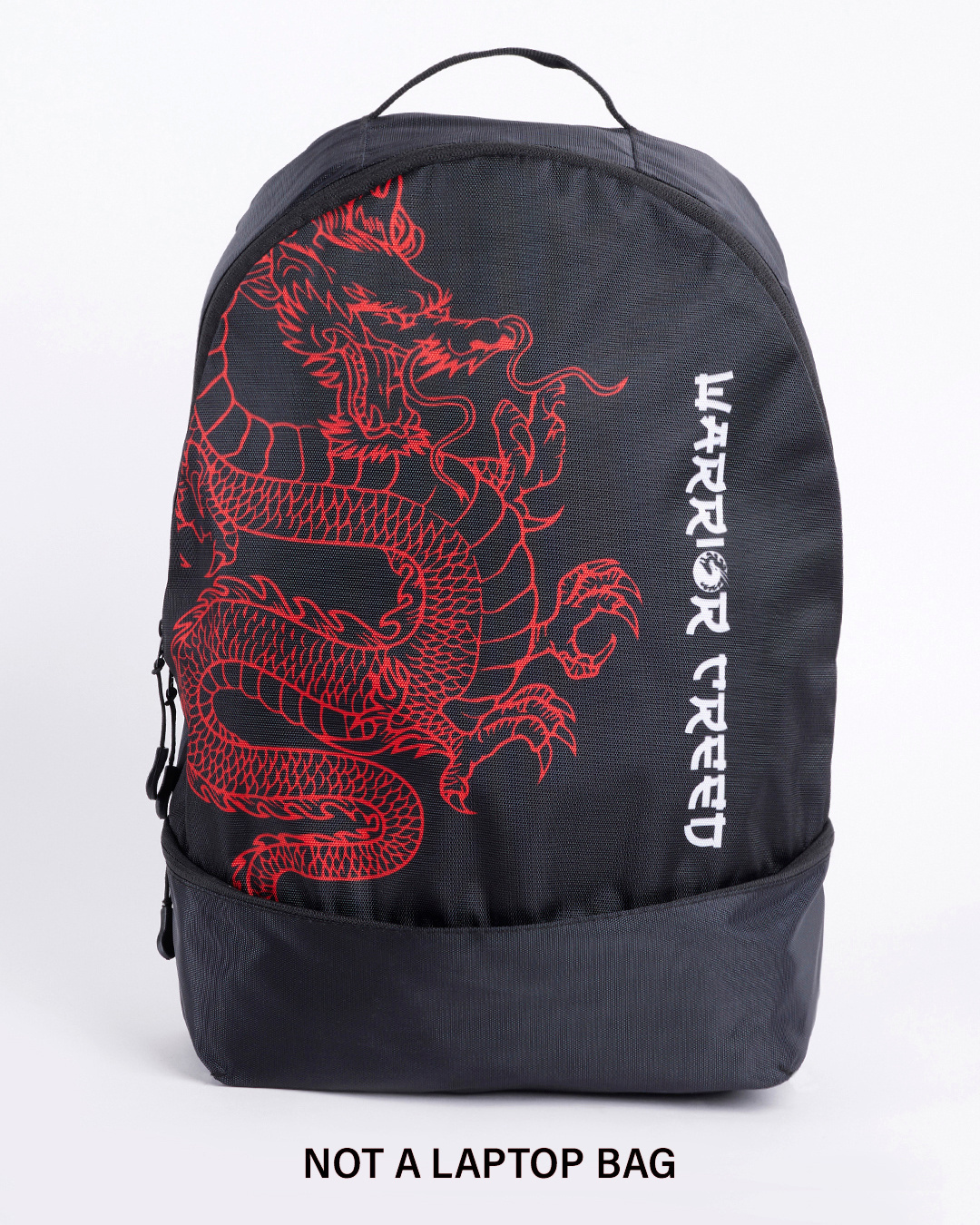 Shop Unisex Black Dragon Warrior Small Backpack-Back