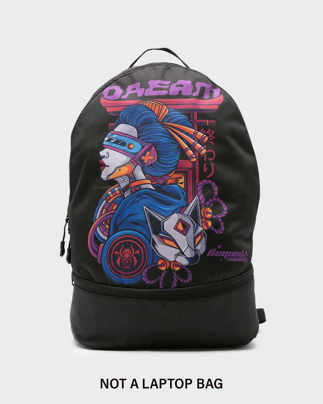 Buy Unisex Black Dream Printed Small Backpack Online in India at Bewakoof