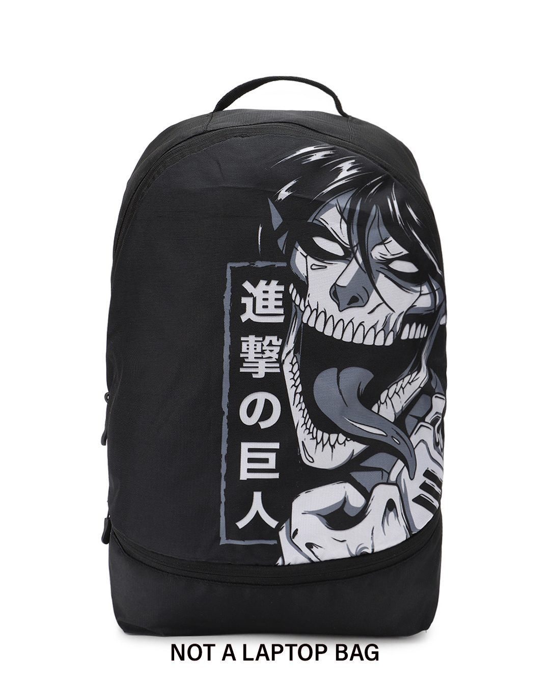 Shop Unisex Black Kyojin Printed Small Backpack-Back