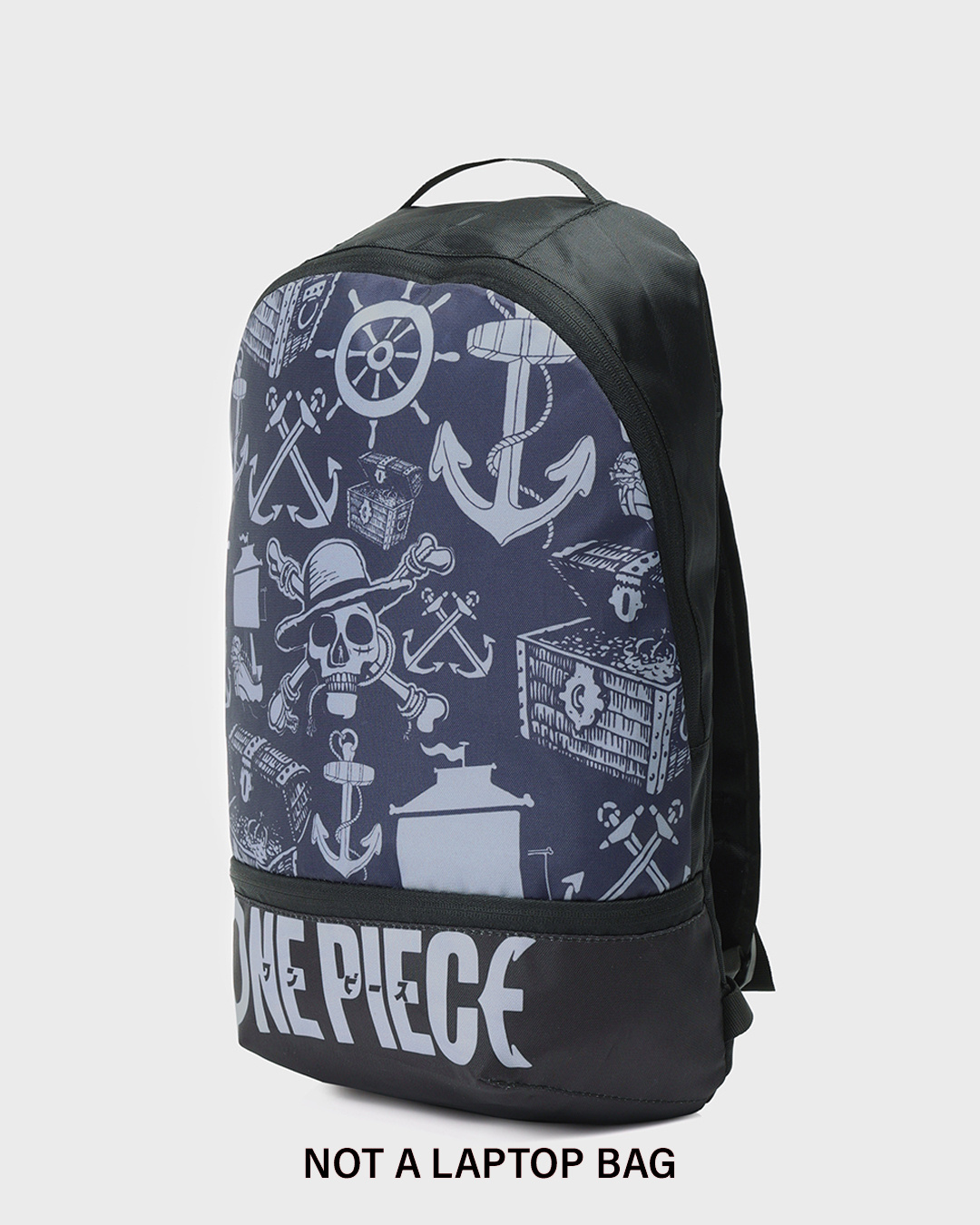 Shop Unisex Black One Piece Printed Small Backpack-Back