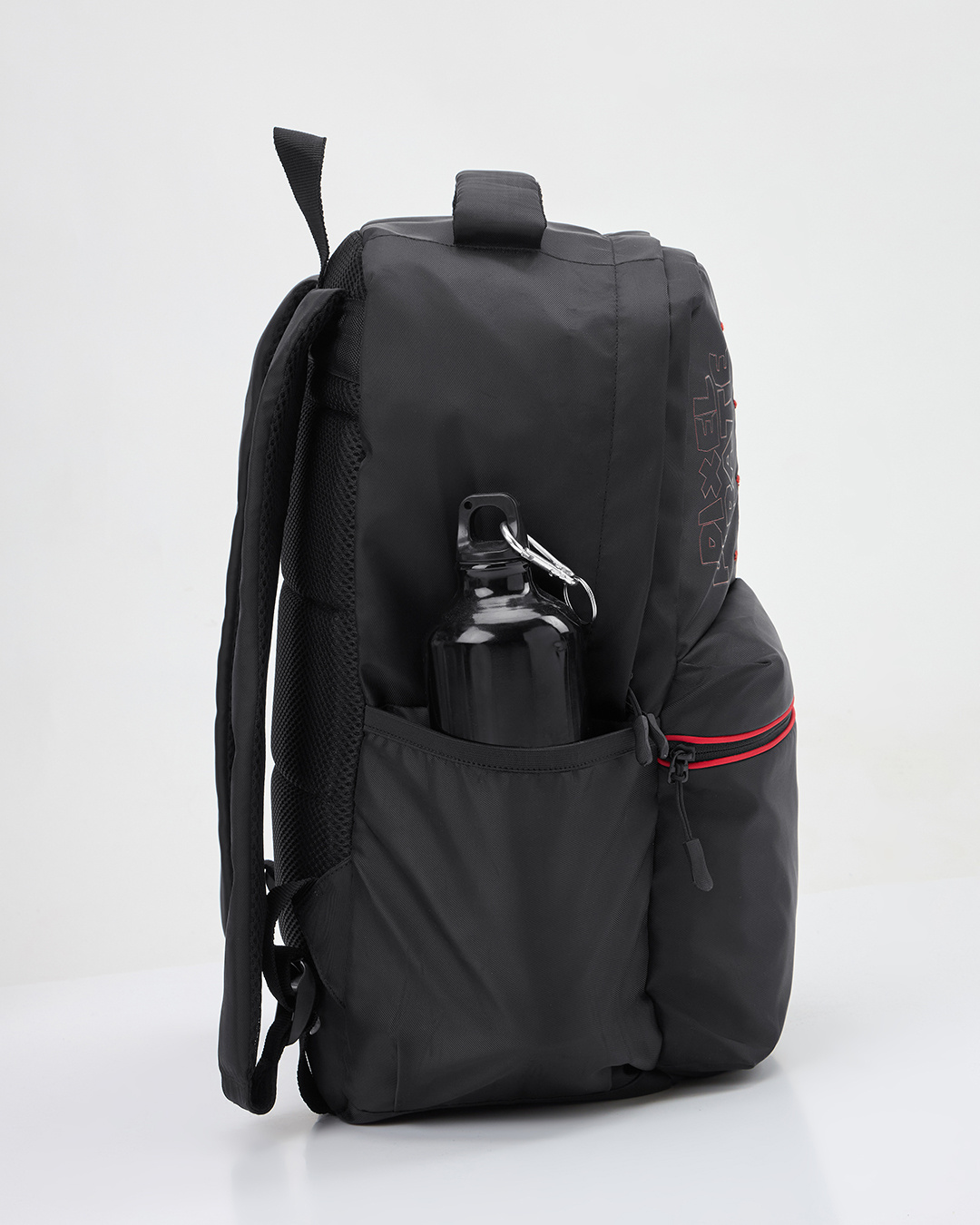 Shop Unisex Black Pixel Pirate Printed Laptop Backpack-Back