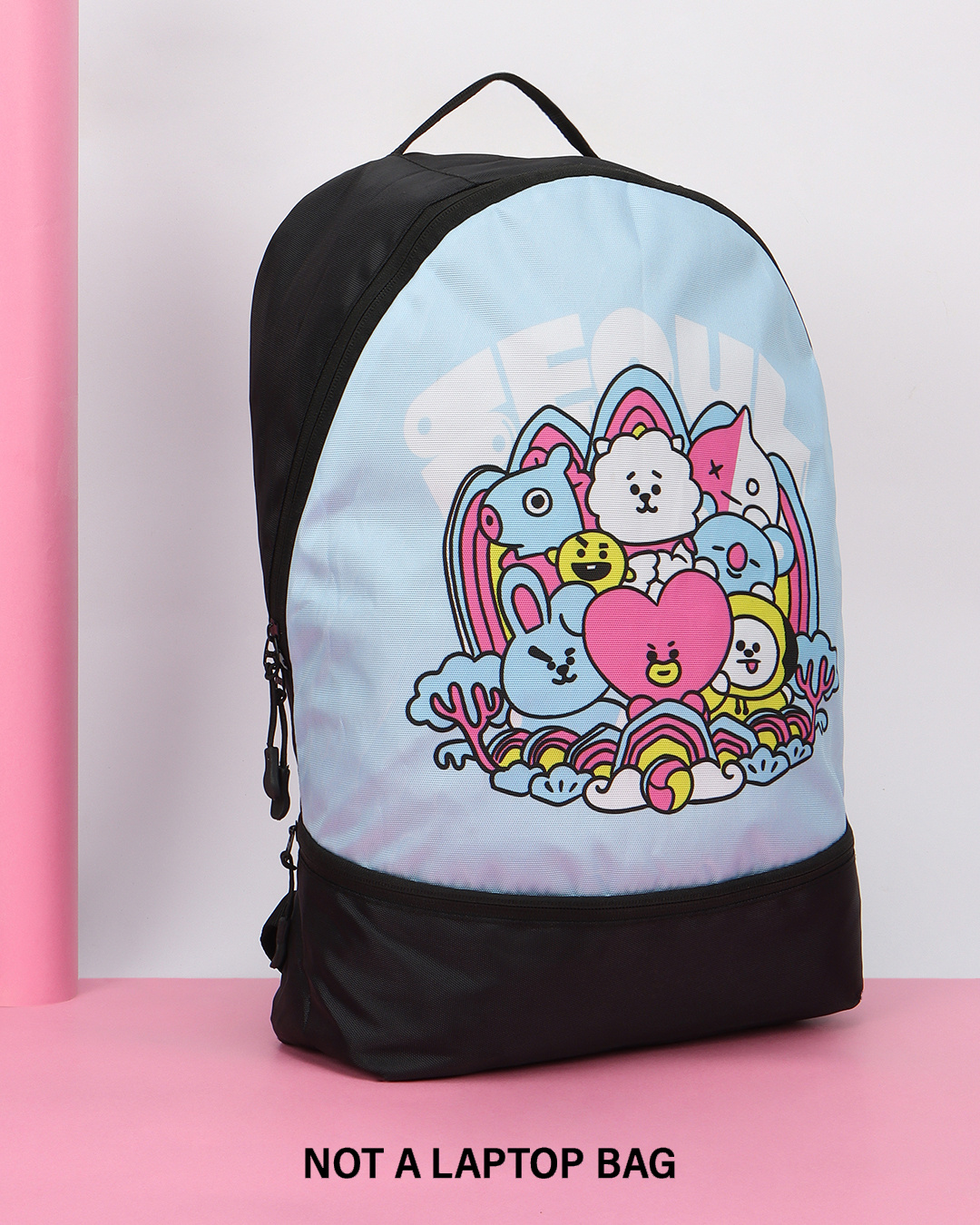 Buy Unisex Black Seoul Small Backpack Online in India at Bewakoof