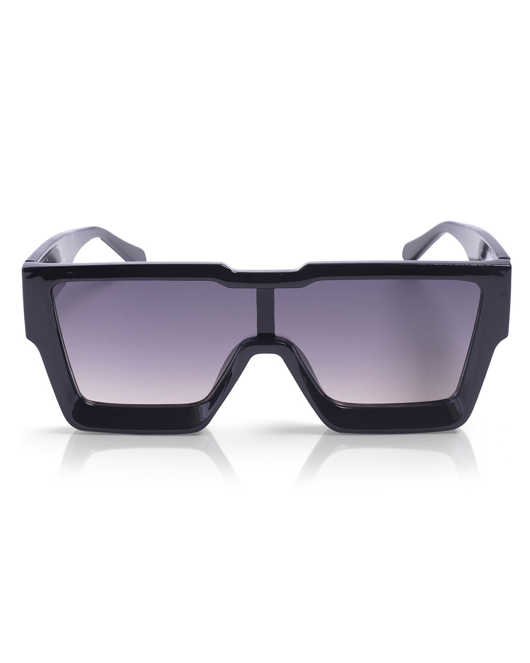 Shop Unisex Black Shield UV Protected Lens Sunglasses-Back