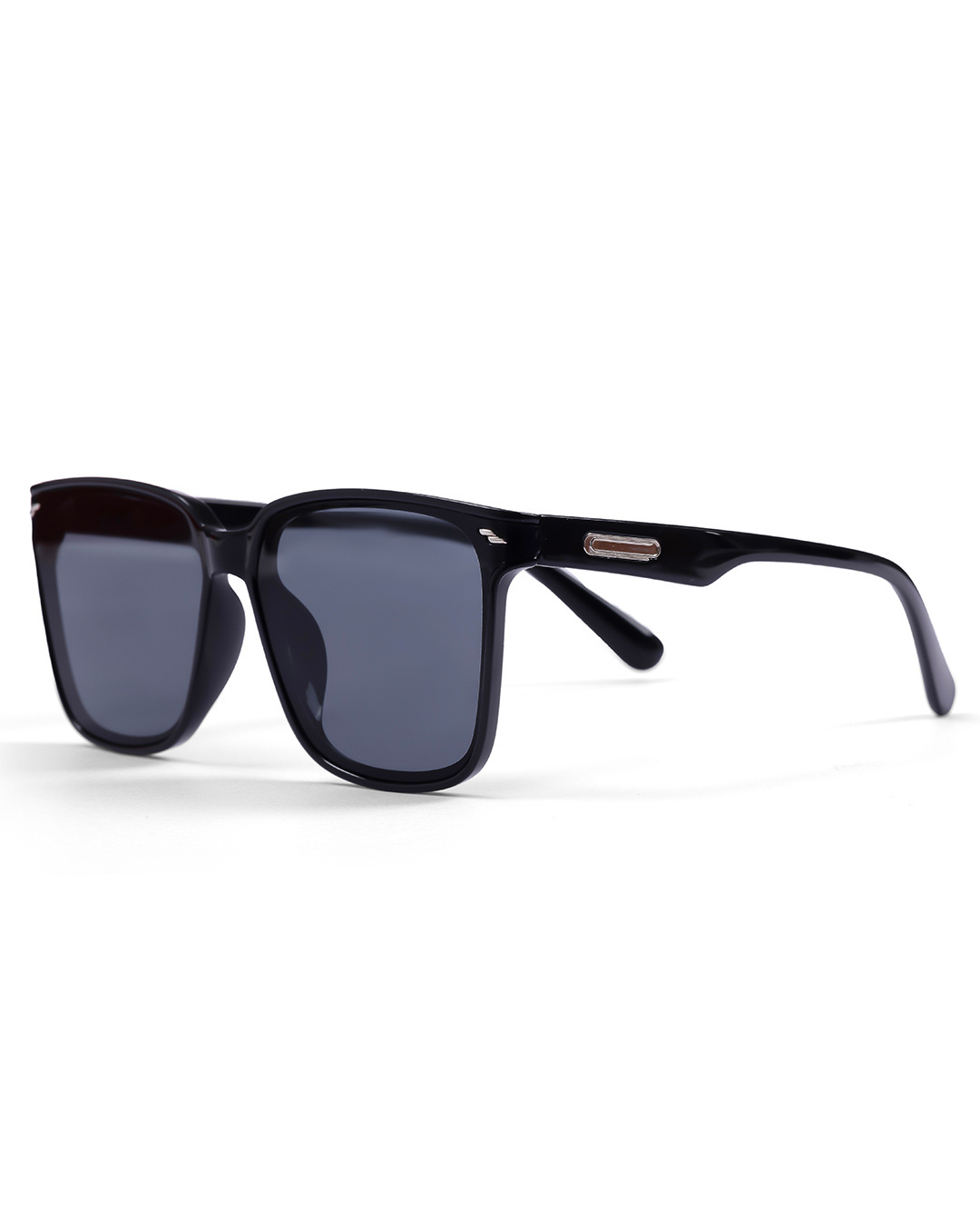 Shop Unisex Black Square UV Protected Lens Sunglasses-Back