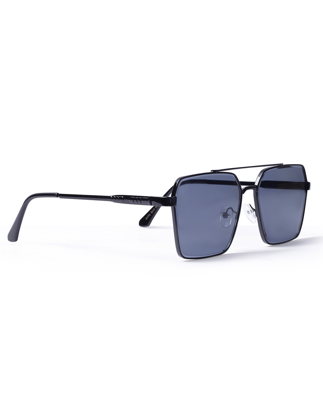 Shop Unisex Black Square UV Protected Lens Sunglasses-Back