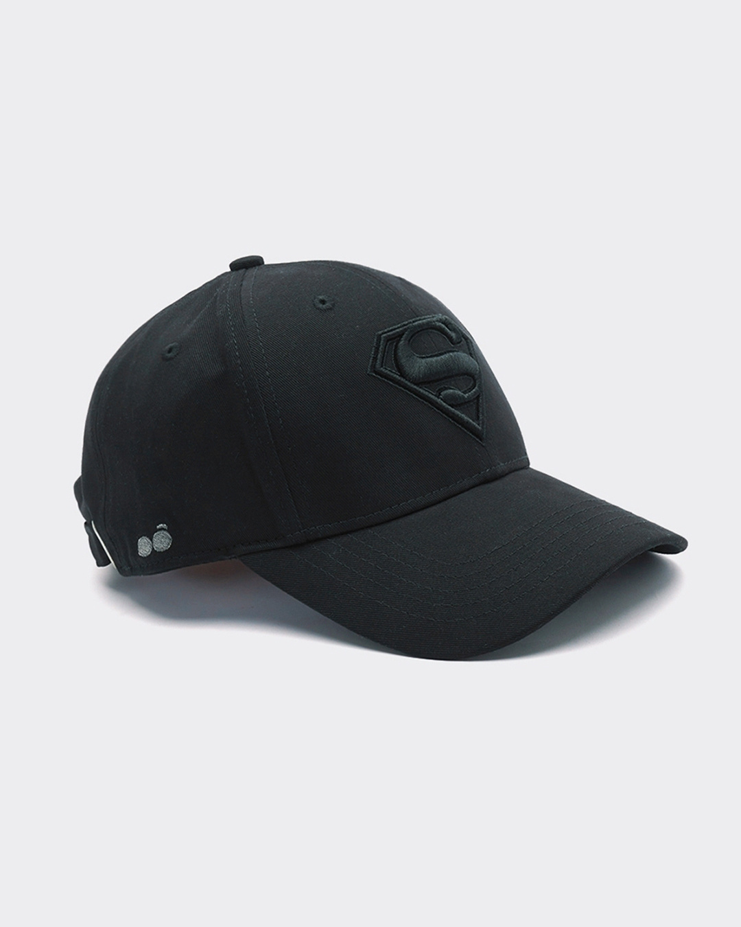 Shop Unisex Black Superman Shield Printed Baseball Cap-Back