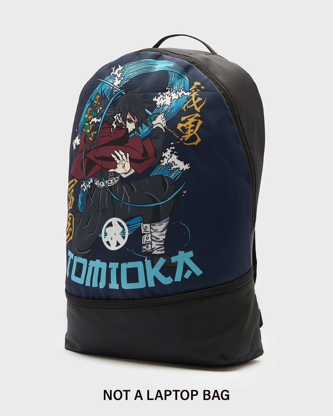 Shop Unisex Black Tomioka Printed Small Backpack-Back