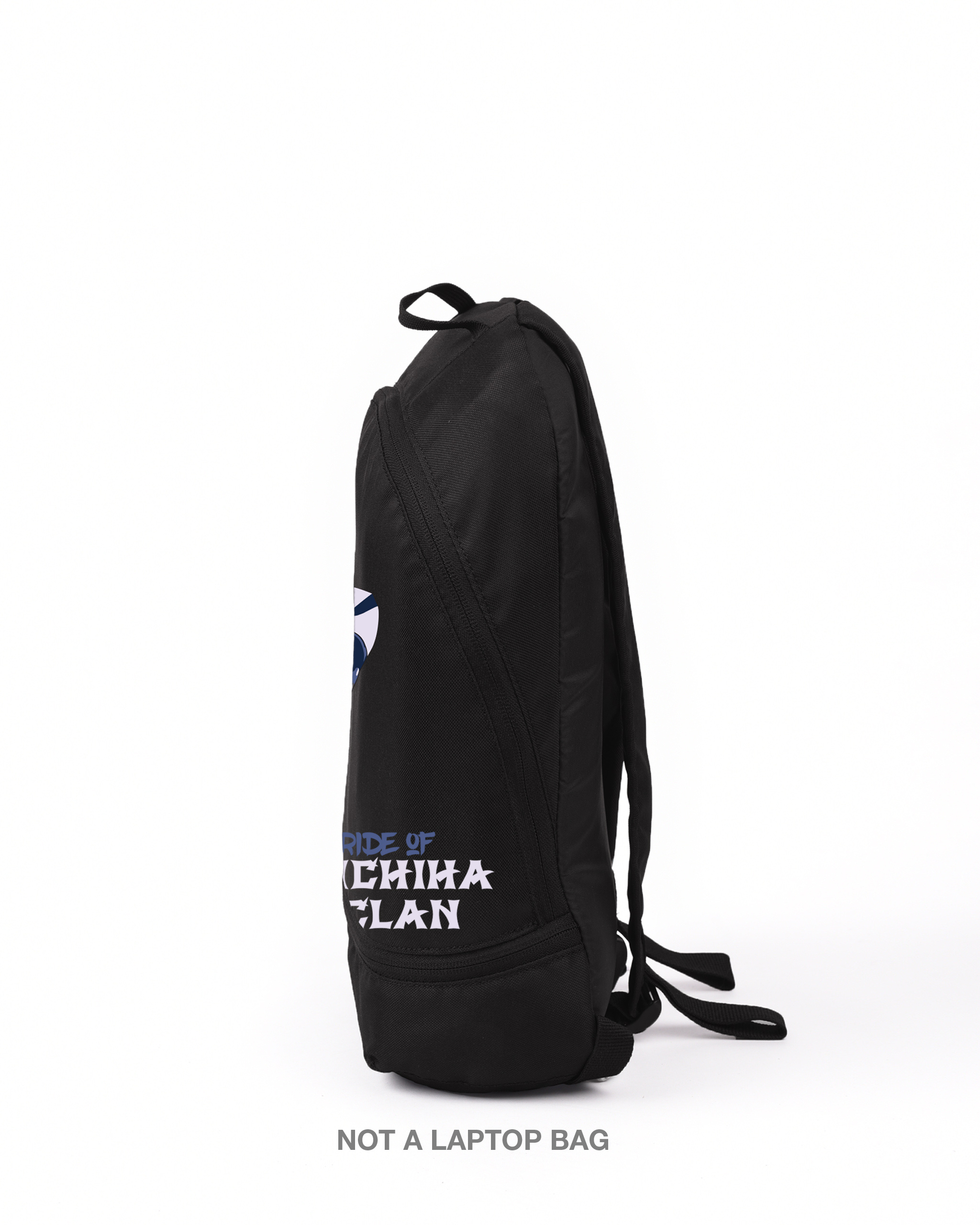 Shop Unisex Black Uchiha Clan Printed Small Backpack-Back