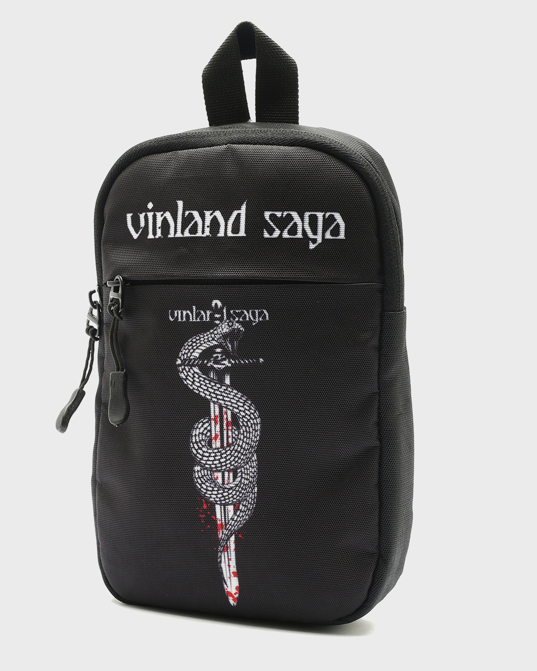 Shop Unisex Black Vinland Saga Printed Sling Bag-Back
