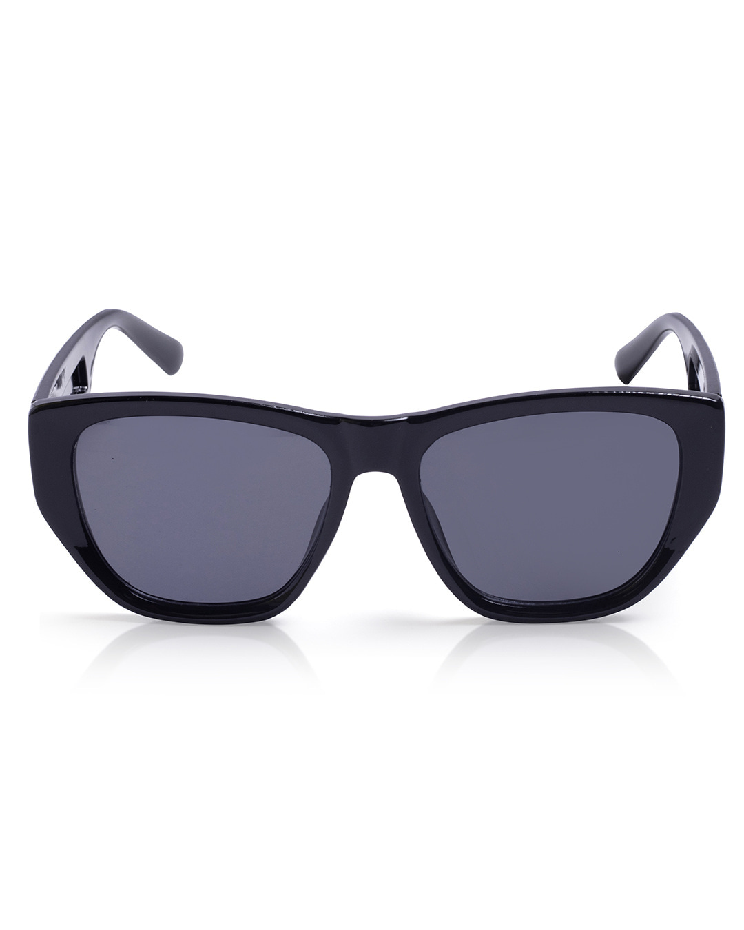 Shop Unisex Black Wayfarer UV Protected Lens Sunglasses-Back