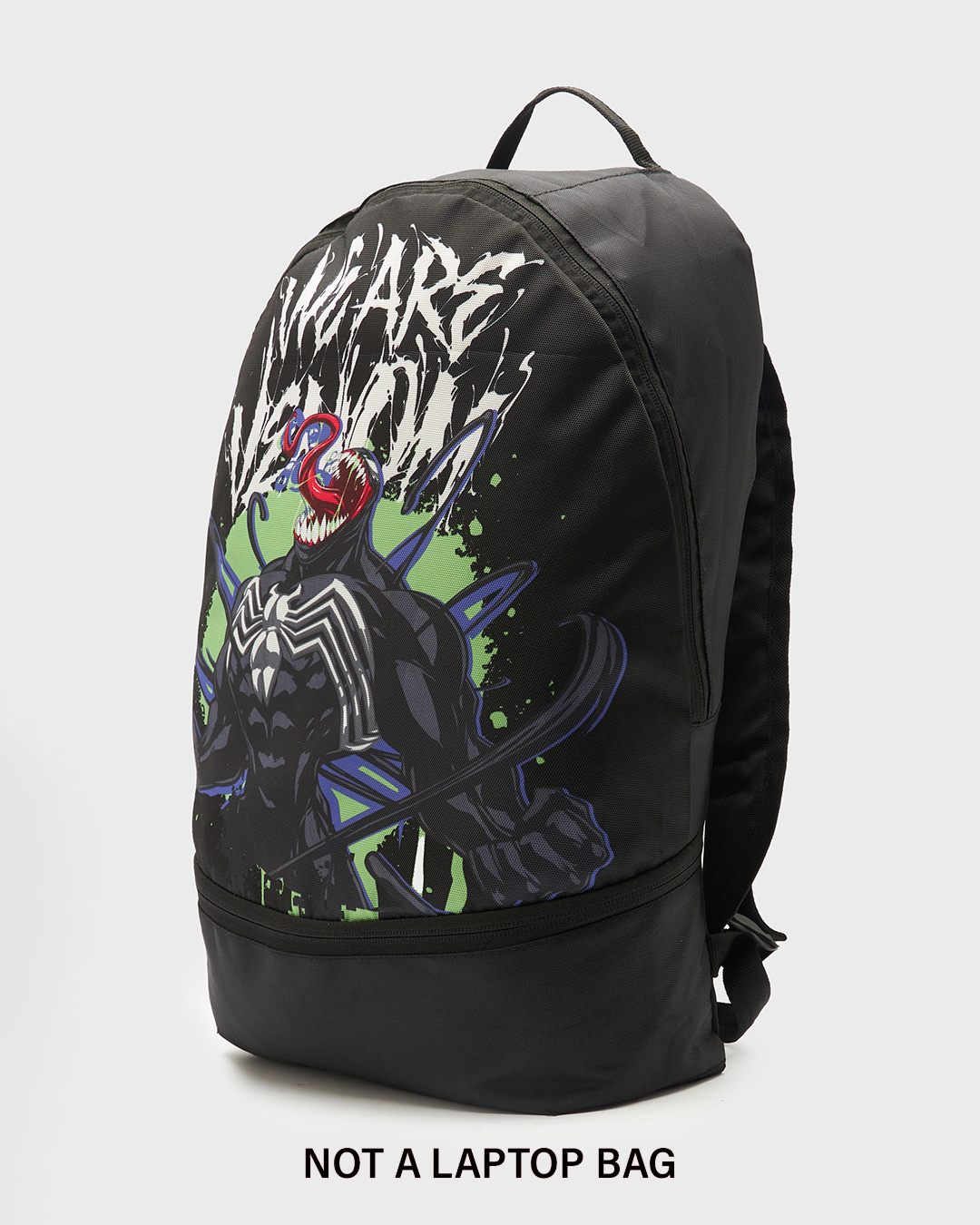 Shop Unisex Black We Are Venom Printed Small Backpack-Back