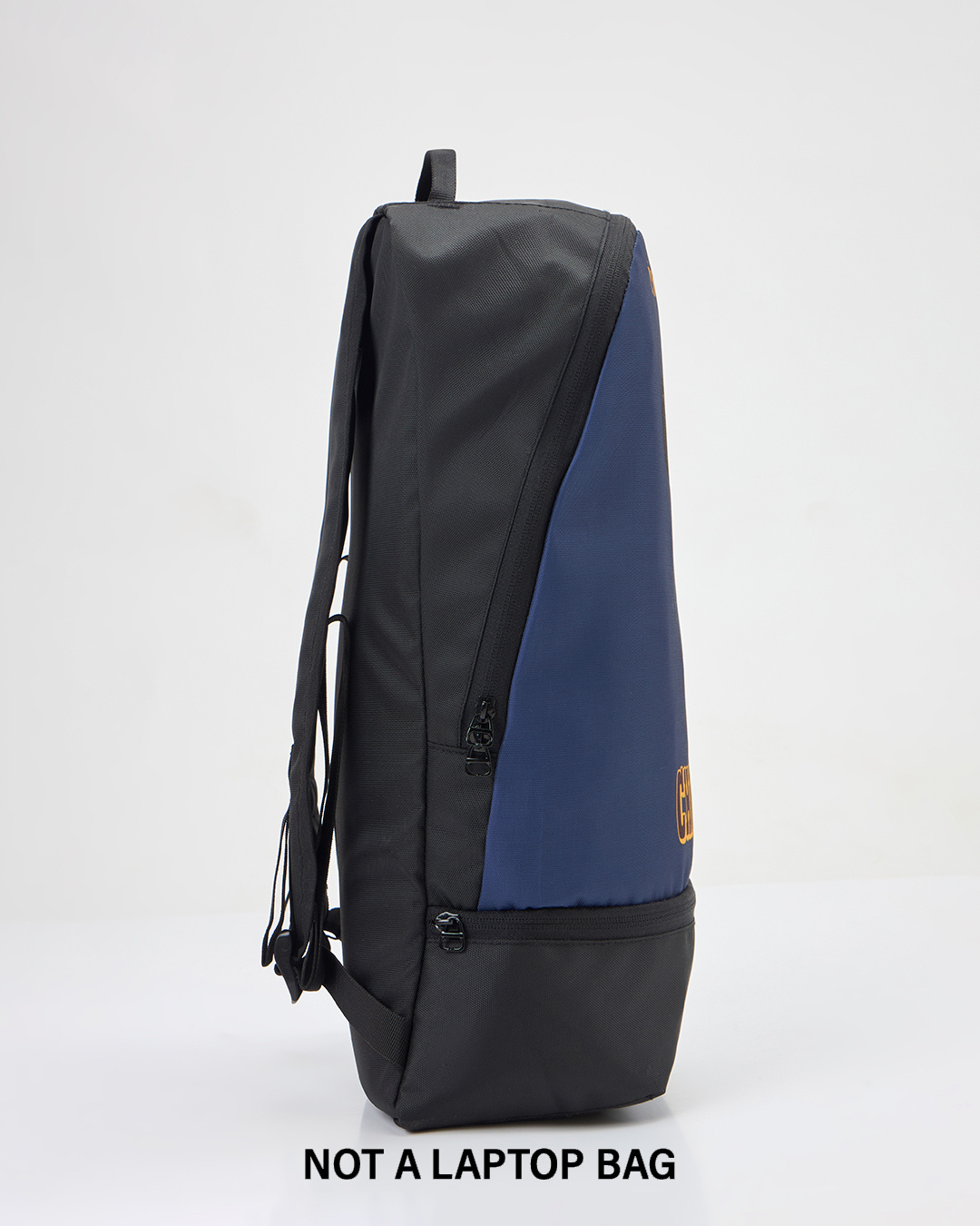 Shop Unisex Blue & Black Chill Guy Printed Backpack-Back