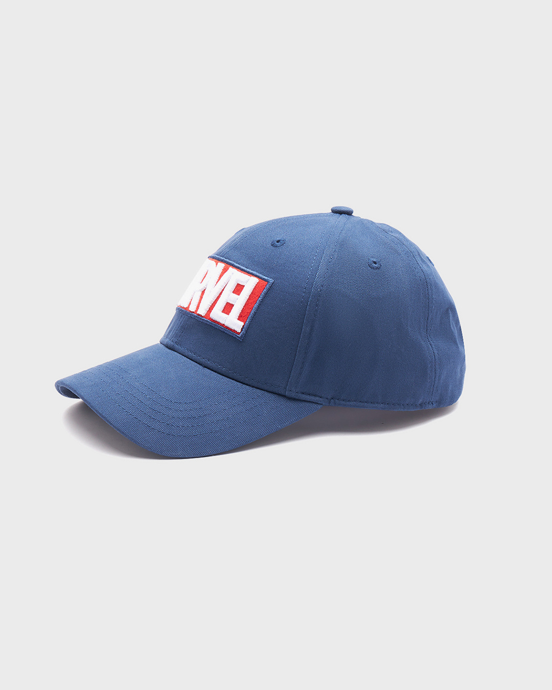 Shop Unisex Blue Marvel Embroidered Baseball Cap-Back