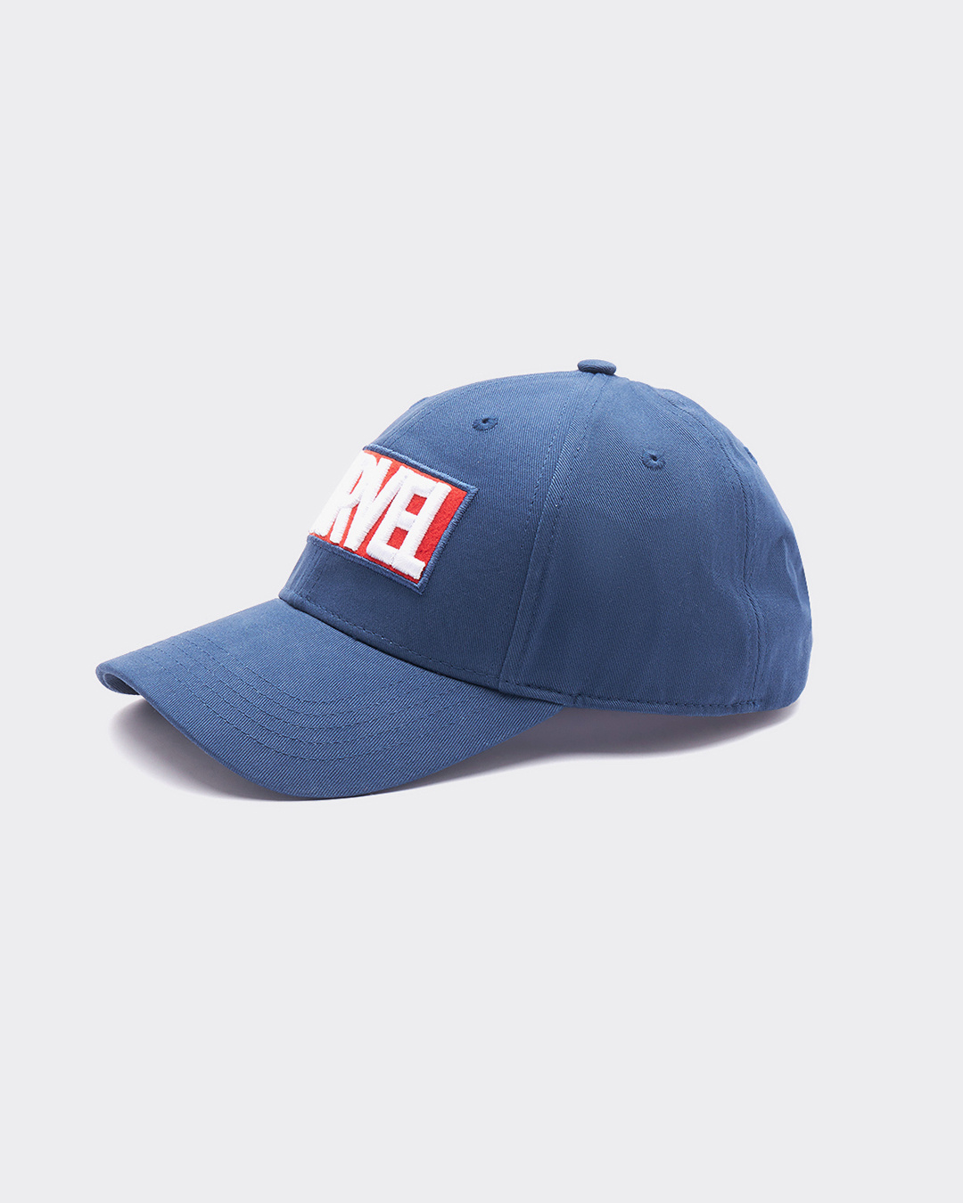 Shop Unisex Blue Marvel Embroidered Baseball Cap-Back
