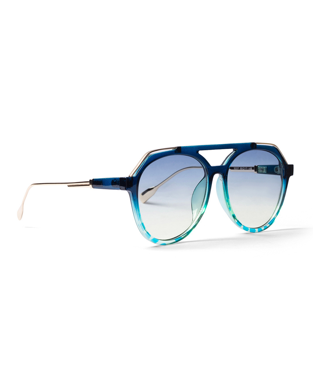 Shop Unisex Blue Oversized UV Protected Lens Sunglasses-Back